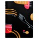 Portamenù linea Spaghetti - A4 - 24,6x31,6 cm - nero - Stilcasa