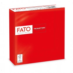 Tovagliolo - carta - 33 x33 cm - 2 veli - rosso - Fato - conf. 50 pezzi