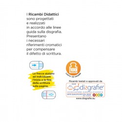 Ricambi didattici forati - A4 - 40 fogli carta 100 gr - 5 mm c/margine - Blasetti