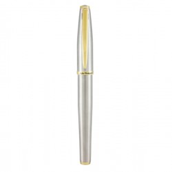 Penna roller Aldo Domani - punta M - fusto silver - Monteverde
