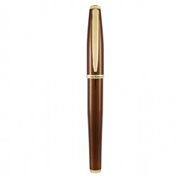 Penna roller Aldo Domani - punta M - fusto tabacco - Monteverde