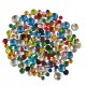 Gemme Kristall tonde - diametro 6/10 mm - colori assortiti - DECO - conf. 1000 pezzi