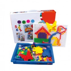 Set chiodini e infilature in plastica - colori assortiti - CWR