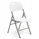 Sedia Horeca - pieghevole - 88 x 50 x 45 cm - HDPE - bianco - Garden Friend