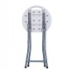 Sgabello Horeca - pieghevole - 44 x 30 x 30 cm - HDPE - bianco - Garden Friend