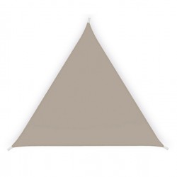 Tenda a vela triangolare ombreggiante - 5 x 5 x 5 m - PL - tortora - Garden Friend