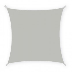 Tenda a vela quadrata ombreggiante - 3 x 3 m - PL - cenere - Garden Friend