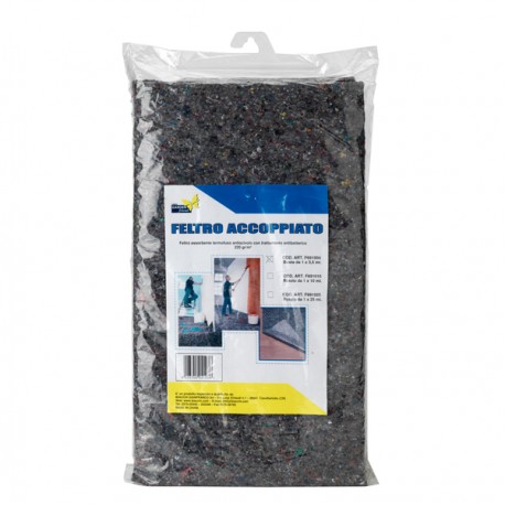 Feltro accoppiato - con base antiscivolo - in busta - 1 x 3,5 m - Garden Friend