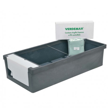 Kit Orto urbano - 115 x 58 x 28 cm - PE - antracite - Verdemax