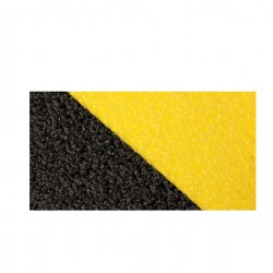 Striscia segnaletica - da terra - 61 x 15 cm - giallo/nero - Djois