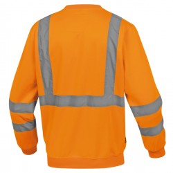 Felpa sportiva Astral - alta visibilità - tg. L - arancio fluo - Deltaplus