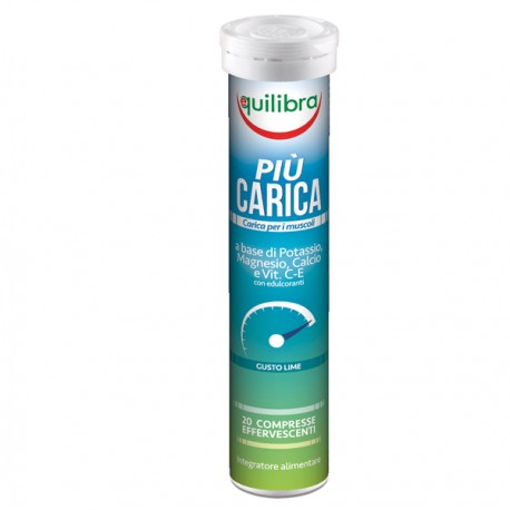 Integratore Più Carica - gusto lime - 20 compresse (90 gr cad.) - Equilibra