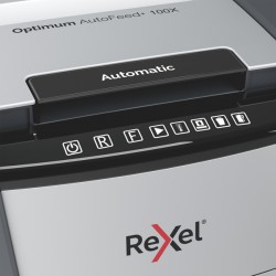 Distruggidocumenti Optimum AutoFeed+ 100X - a frammenti - Rexel