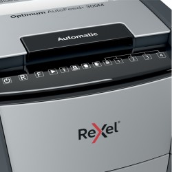 Distruggidocumenti Optimum AutoFeed+ 300M - a micro frammenti - Rexel
