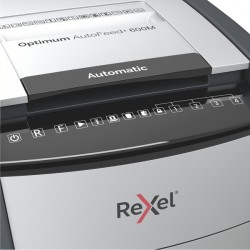 Distruggidocumenti Optimum AutoFeed+ 600M - a micro frammenti - Rexel