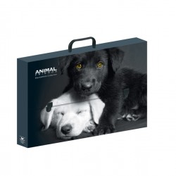 Valigetta polionda Animal Friends - 28 x 38 cm - dorso 5 cm - fantasie assortite - Colorosa