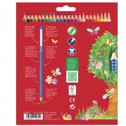 Matite colorate Color Grip - acquerellabili - Faber-Castell - scatola 24 pezzi