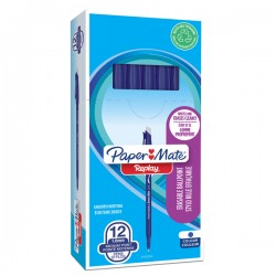 Penna a sfera con cappuccio Replay - cancellabile - punta 1 mm - blu - Papermate