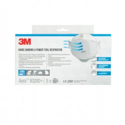 Mascherina Aura 9320+ FFP2 - senza valvola - monouso - 3M - conf. 5 pezzi