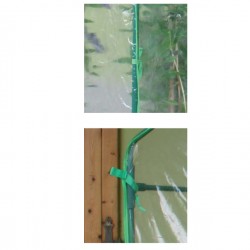 Serra Clematis - a casetta - 155 x 155 x 205 cm - acciaio verniciato/PVC - verde/trasparente - Verdemax