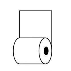 Rotolo per distributori self service - carta termica BPA free - 59,5 mm x 85 mt - 70 g/m² - diametro esterno 90 mm - anima 18 mm