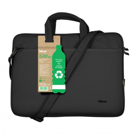 Borsa per notebook - Bologna - ecocompatibile - da 16" - nero - Trust