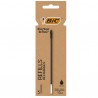 Refill sfera Cristal Re'New - punta 1 mm - nero - Bic - blister 3 pezzi