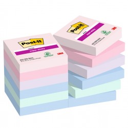 Blocco Post-it Super Sticky - 622-12SS-SOUL - 47,6 x 47,6 mm - colori Soulful - 90 fogli - Post-it - conf. 12 pezzi