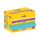 Blocco Post-it Super Sticky - 622-12SS-PLAY - 47,6 x 47,6 mm - colori Playful - 90 fogli - Post-it - conf. 12 pezzi