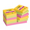 Blocco Post-it Super Sticky - 622-12SS-CARN - 47,6 x 47,6 mm - colori Carnival - 90 fogli - Post-it - conf. 12 pezzi