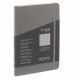 Taccuino Ecoqua Plus - con elastico - rilegatura cucita - A5 - 5 mm - 80 fogli - artracite - Fabriano