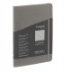 Taccuino Ecoqua Plus - con elastico - rilegatura cucita - A5 - 5 mm - 80 fogli - righe - artracite - Fabriano