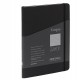 Taccuino Ecoqua Plus - con elastico - spiralato - A5 - 70 fogli - puntinato - nero - Fabriano