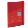 Taccuino Ecoqua Plus - con elastico - spiralato - A5 - 70 fogli - righe - lampone - Fabriano