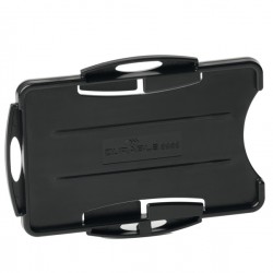 Portabadge Eco - per 2 tessera - 54 x 87 mm - nero - Durable - conf. 10 pezzi