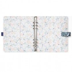 Organiser Botanical - f.to Pocket 146 x 128 x 36 mm - con cinturino - blu - Filofax
