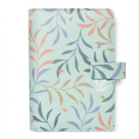 Organiser Botanical - f.to Personal 187 x 153 x 40 mm - con cinturino - menta - Filofax