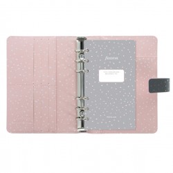 Organiser Confetti - f.to Pocket - 146 x 128 x 36 mm - con cinturino - nero - Filofax