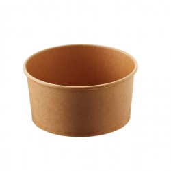 Insalatiera Street Food - Ø 15 x H 7,5 cm - 1000 ml - avana/bianco - Leone - conf. 24 pezzi