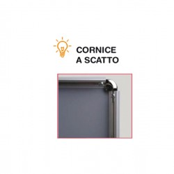 Cornice a scatto ST - autoportante - bifacciale - 7 x 100 cm - Studio T