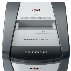 Distruggidocumenti Momentum Extra XP420 + P4 EU - a frammenti - Rexel