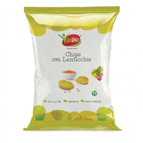 Chips con lenticchie - 35 gr - Vivibio