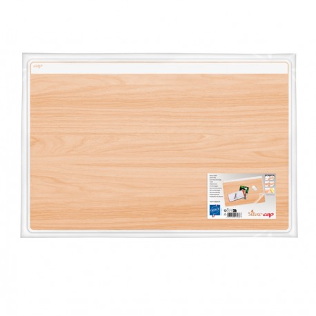 Sottomano Silva - 58,5 x 38,5 cm - trasparente/stampa legno - Cep