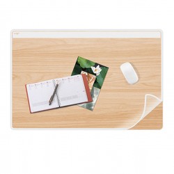 Sottomano Silva - 58,5 x 38,5 cm - trasparente/stampa legno - Cep
