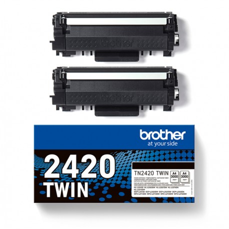 Brother - Bundle di 2 Toner - Nero - TN2420TWIN - 3.000 pag