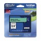 Brother - Nastro - Nero/Verde - TZE741 - 18mm x 8mt