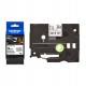 Brother - Nastro laminato flessibile - Nero / Bianco - TZEFX221 - 9mm x 8mt