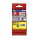 Brother - Nastro con adesivo resistente - Nero/Giallo - TZES621 - 9mm x 8mt