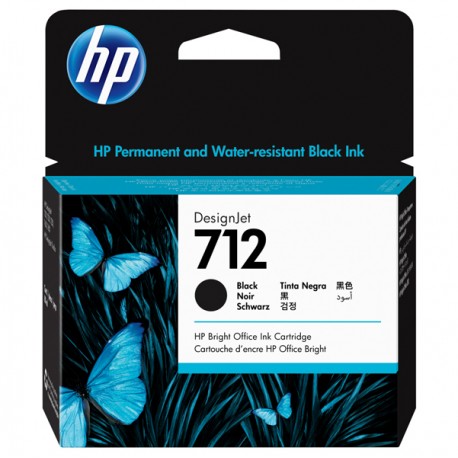 Hp - Cartuccia Ink originale - 712 - Nero - 3ED71A - 80 ml
