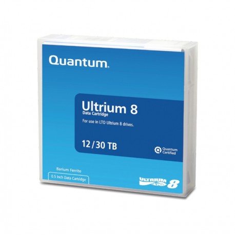 Quantum - Cartuccia dati LTO-8 Ultrium - 12TB / 30TB - QUTU12000R